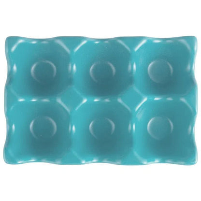 Porta Ovos de Cerâmica para 6 Ovos - Armazenamento Elegante e Prático