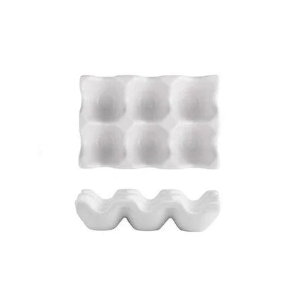 Porta Ovos de Cerâmica para 6 Ovos - Armazenamento Elegante e Prático