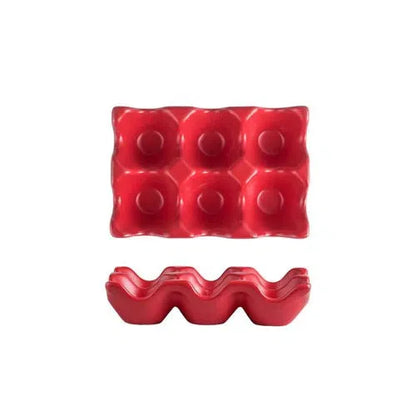 Porta Ovos de Cerâmica para 6 Ovos - Armazenamento Elegante e Prático