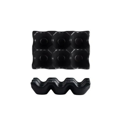 Porta Ovos de Cerâmica para 6 Ovos - Armazenamento Elegante e Prático