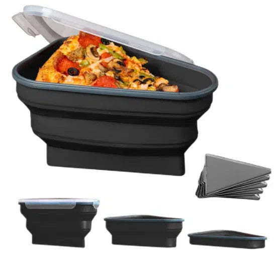 Porta Pizza Retrátil de Silicone - Suporte Prático para Pizza