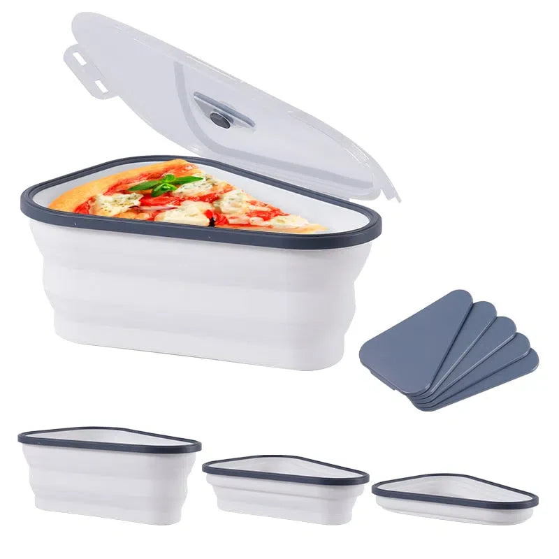 Porta Pizza Retrátil de Silicone - Suporte Prático para Pizza