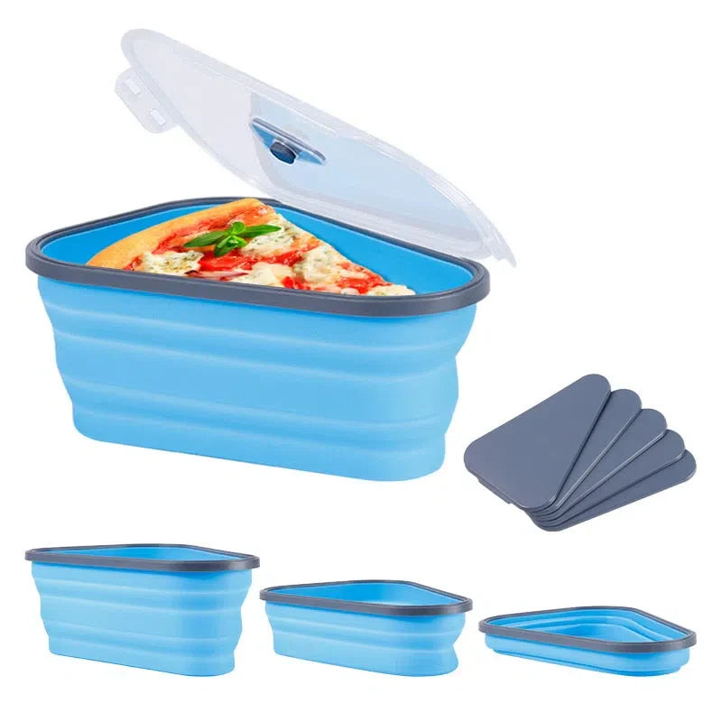 Porta Pizza Retrátil de Silicone - Suporte Prático para Pizza