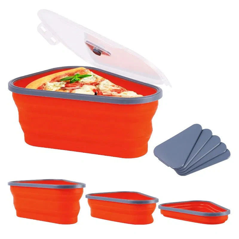 Porta Pizza Retrátil de Silicone - Suporte Prático para Pizza