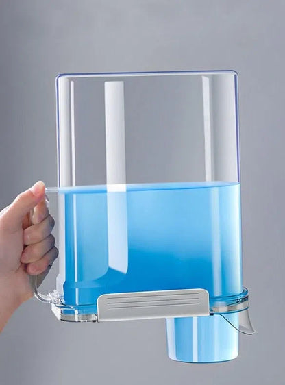 Pote Hermético Transparente para Armazenamento de Roupas na Lavanderia