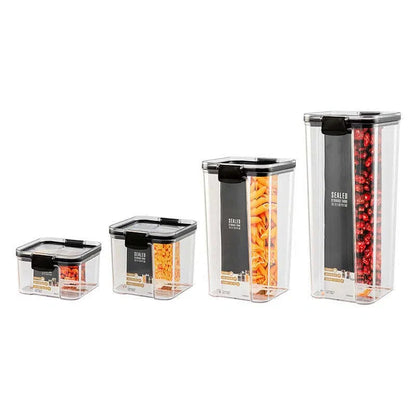 Pote de Acrílico Transparente para Armazenamento de Alimentos - Recipiente Organizador de Alimentos