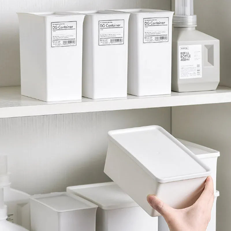 Pote de Armazenamento para Roupas e Produtos de Lavanderia