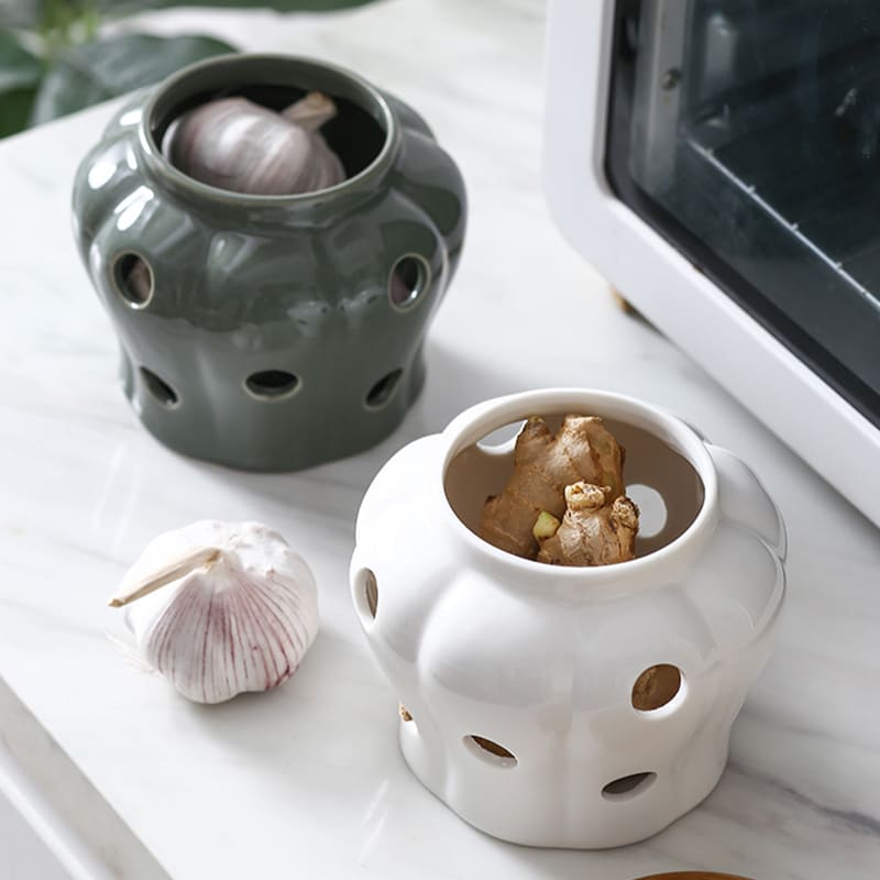 Pote de Cerâmica Decorativo com Tampa de Madeira - Ideal para Decoração de Ambientes