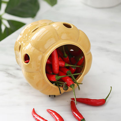 Pote de Cerâmica Decorativo com Tampa de Madeira - Ideal para Decoração de Ambientes