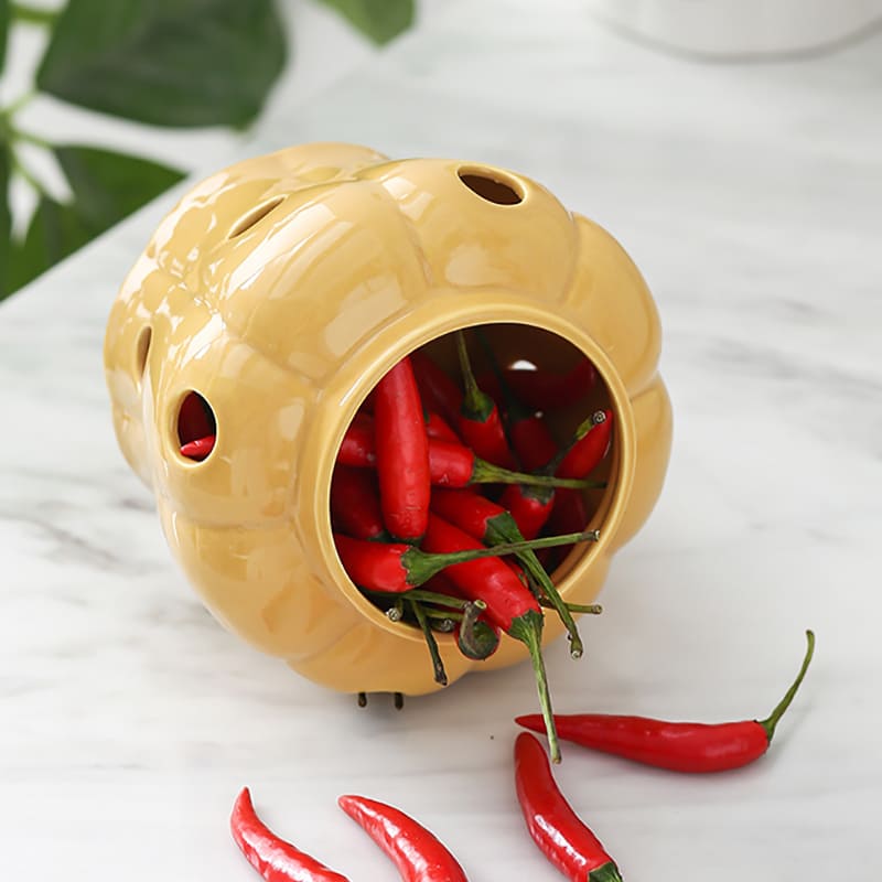 Pote de Cerâmica Decorativo com Tampa de Madeira - Ideal para Decoração de Ambientes