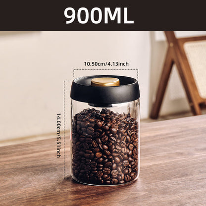 Pote de Vidro com Tampa Hermética para Café a Vácuo