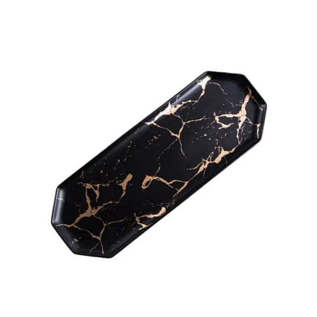 Prato Bandeja de Cerâmica Decorativa para Mesa - Ideal para Servir