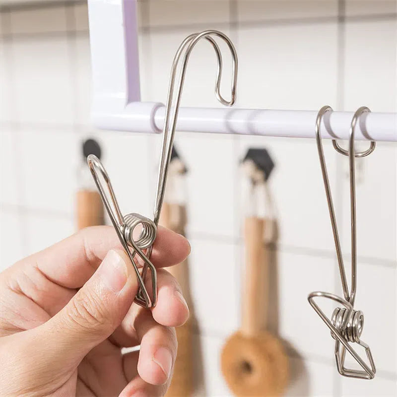 Pregador Multiuso de Aço Inoxidável para Uso Doméstico e Profissional
