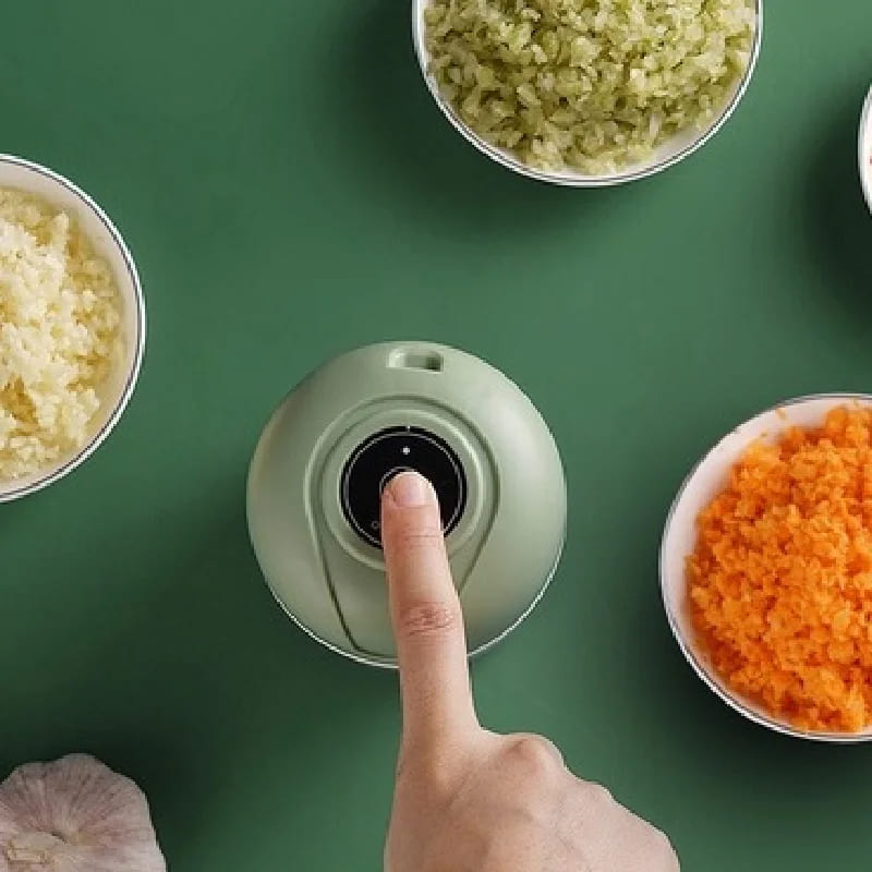 Processador de Alimentos Mini Elétrico USB Portátil - Ideal para Cozinha e Lanches