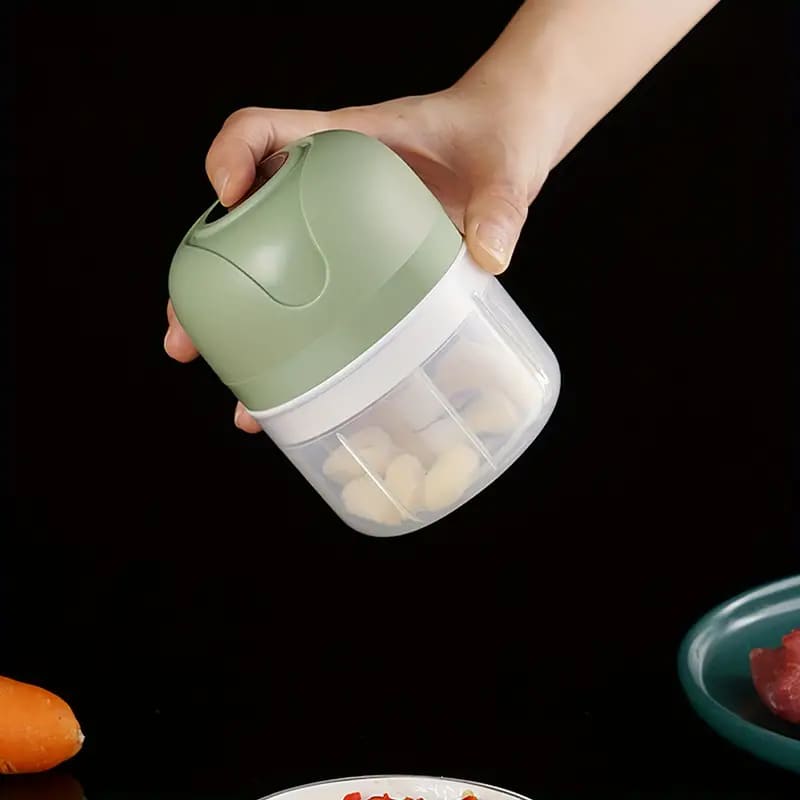 Processador de Alimentos Mini Elétrico USB Portátil - Ideal para Cozinha e Lanches