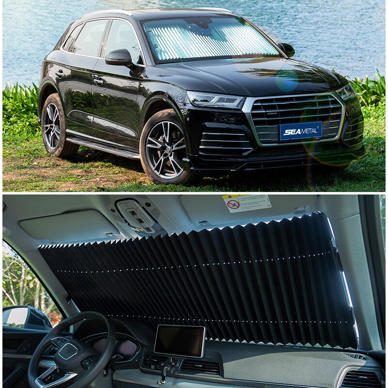 Protetor Automotivo Retrátil com Proteção UV - Tela de Sombra para Carros