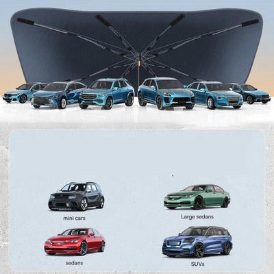 Protetor Solar Retrátil para Para-brisas de Carro - Proteção UV e Redução de Calor
