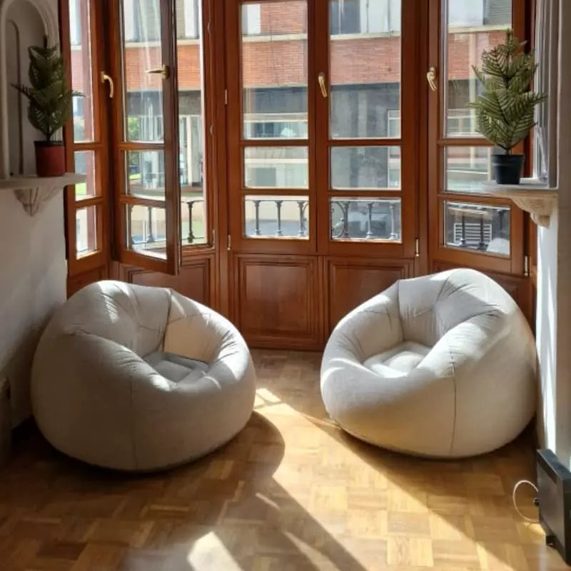 Puff Inflável Redondo para Sala - Conforto e Estilo