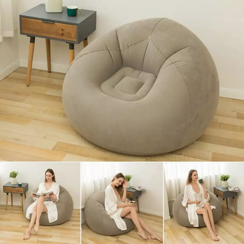 Puff Inflável Redondo para Sala - Conforto e Estilo