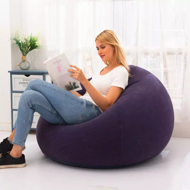Puff Inflável Redondo para Sala - Conforto e Estilo