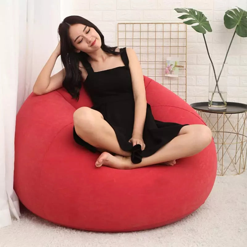 Puff Inflável Redondo para Sala - Conforto e Estilo
