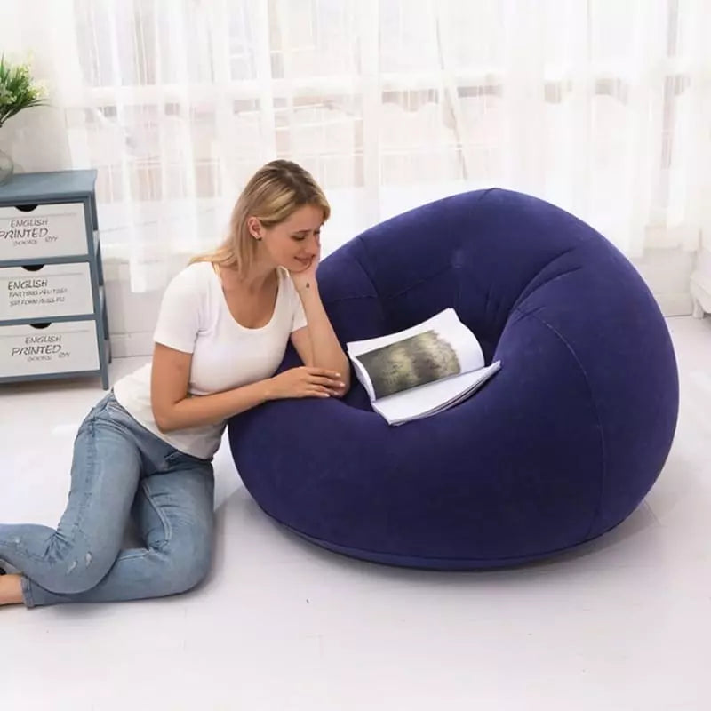 Puff Inflável Redondo para Sala - Conforto e Estilo