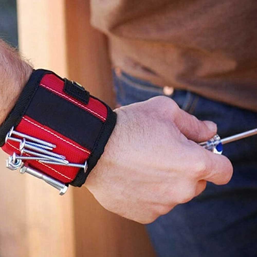 Pulseira Magnética para Ferramentas, Parafusos e Pregos - Acessório Prático e Organizador
