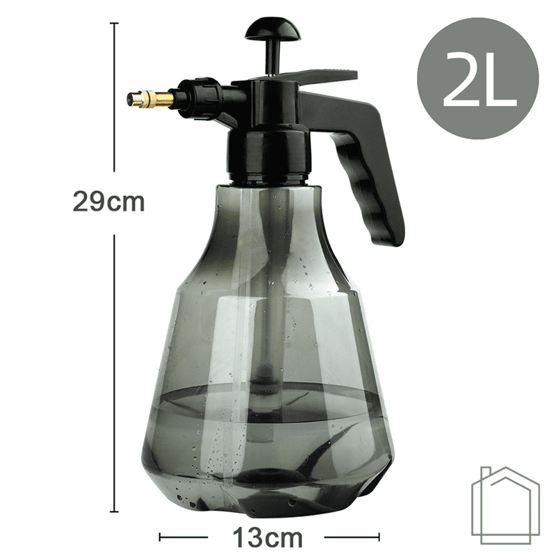 Pulverizador de Água de Pressão com Bico Spray e Jato - Capacidade de 2 Litros