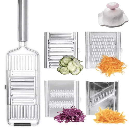 Ralador e Fatiador de Legumes Multifuncional - Utensílio de Cozinha Prático