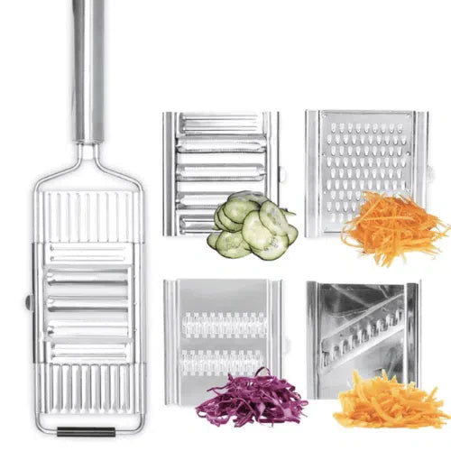 Ralador e Fatiador de Legumes Multifuncional - Utensílio de Cozinha Prático