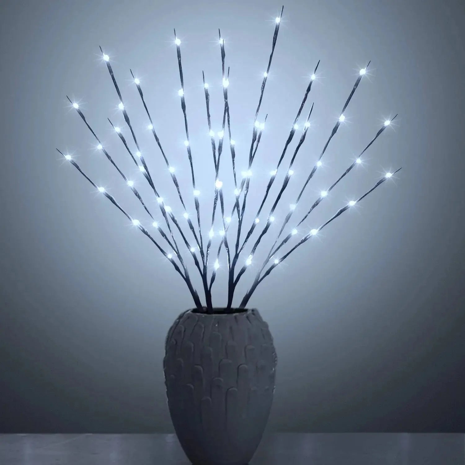Ramos de Salgueiro com LED Decorativo - Iluminação Elegante para Ambientes