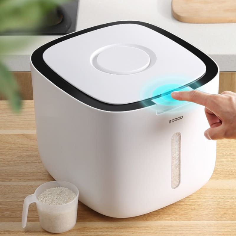 Recipiente para Armazenamento de Alimentos com Tampa Automática