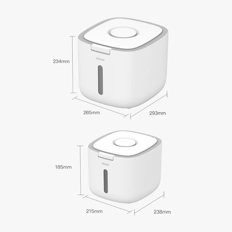 Recipiente para Armazenamento de Alimentos com Tampa Automática
