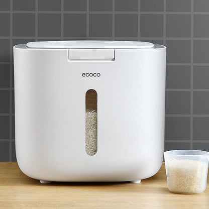 Recipiente para Armazenamento de Alimentos com Tampa Automática