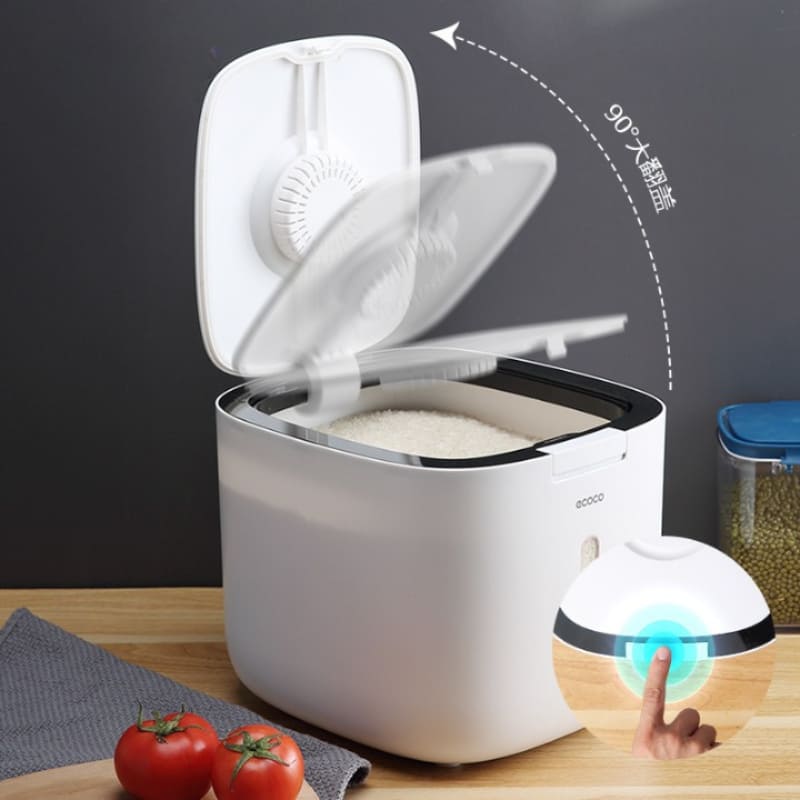 Recipiente para Armazenamento de Alimentos com Tampa Automática