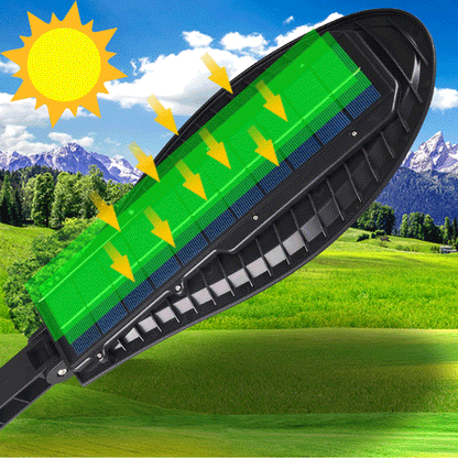 Refletor Solar LED 500W com Controle Remoto - Iluminação Eficiente e Sustentável
