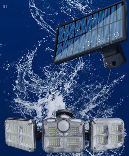 Refletor Solar LED 800W com 3 Cabeças - Iluminação Ecológica