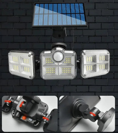 Refletor Solar LED 800W com 3 Cabeças - Iluminação Ecológica