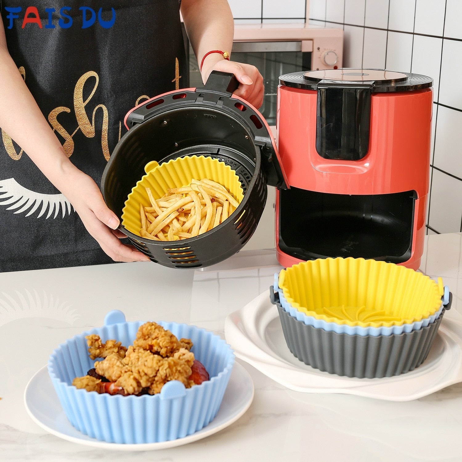 Forma de Silicone Para Fritadeira Airfryer