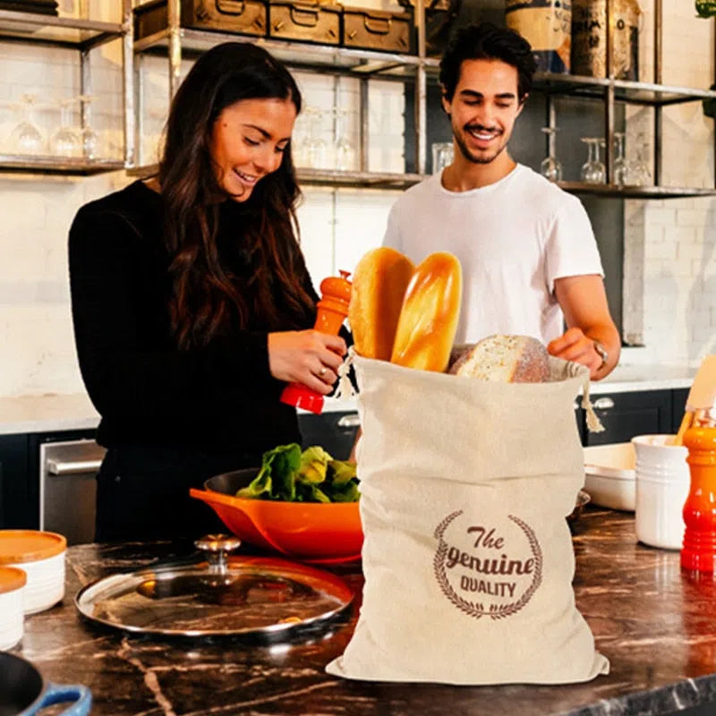 Saco Reutilizável para Armazenamento de Pães e Alimentos - Ideal para Manter a Frescura