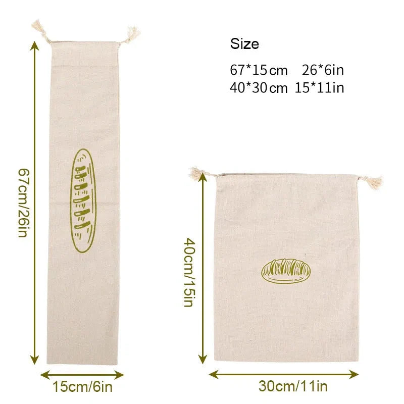 Saco Reutilizável para Armazenamento de Pães e Alimentos - Ideal para Manter a Frescura