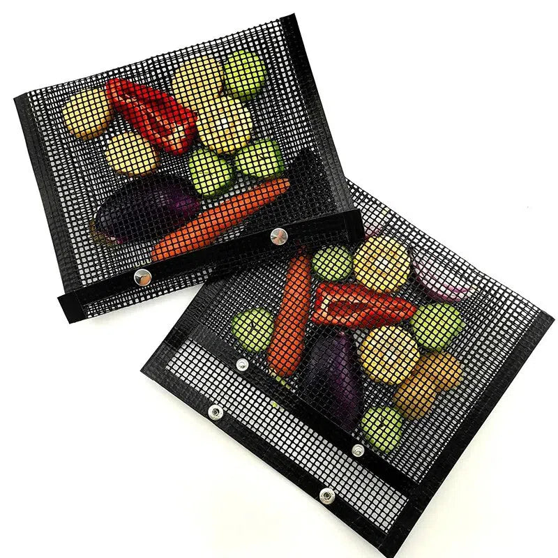 Saco de Malha Antiaderente para Churrasco - Ideal para Grelhar Alimentos
