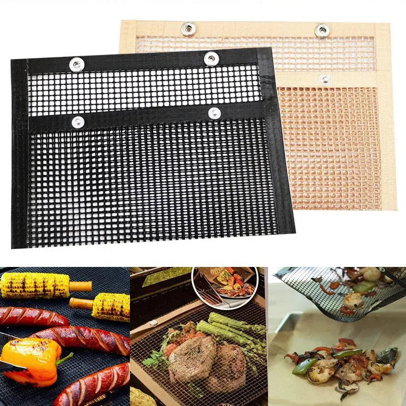 Saco de Malha Antiaderente para Churrasco - Ideal para Grelhar Alimentos