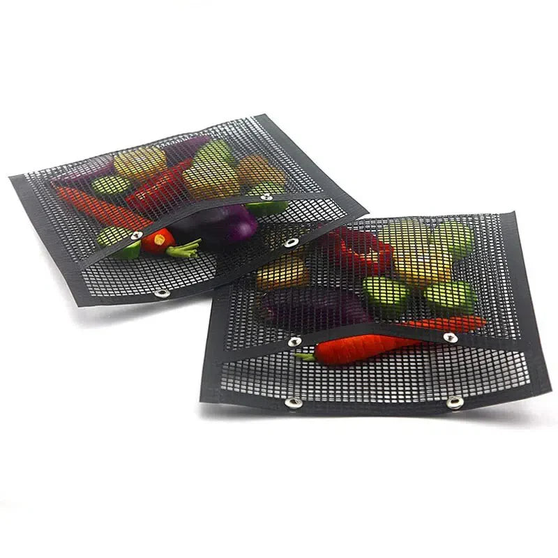 Saco de Malha Antiaderente para Churrasco - Ideal para Grelhar Alimentos