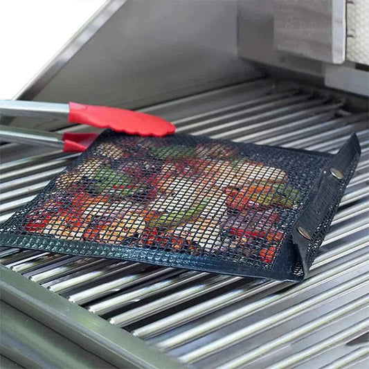 Saco de Malha Antiaderente para Churrasco - Ideal para Grelhar Alimentos