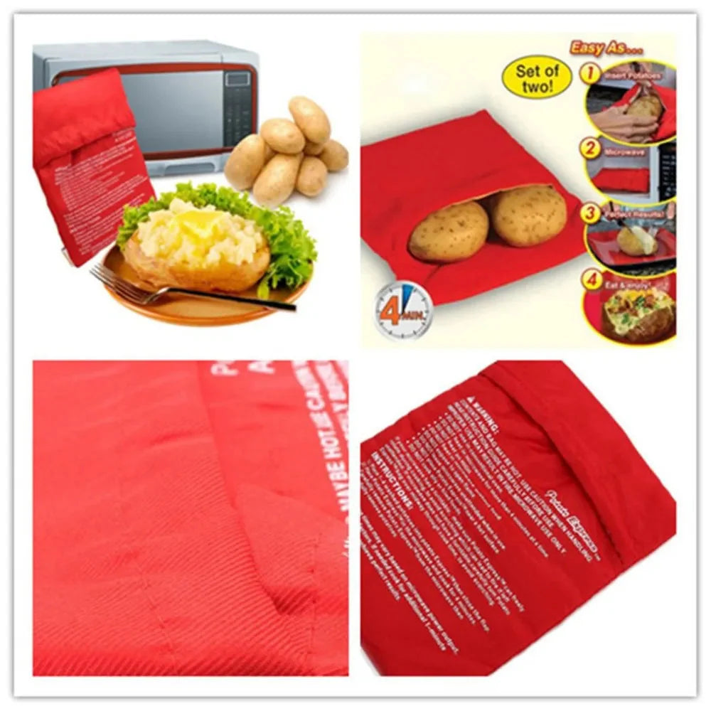 Saco para Cozinhar Batatas no Micro-ondas - Prático e Reutilizável