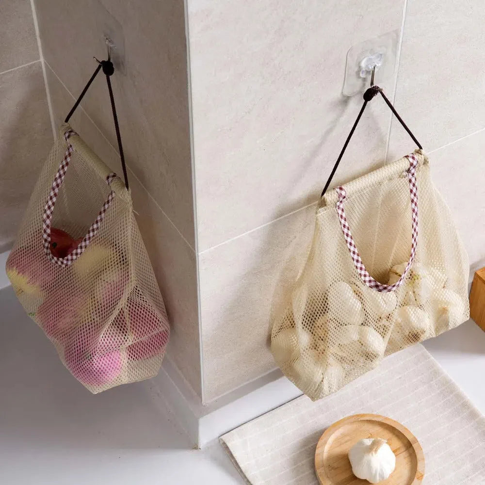 Sacola de Malha Reutilizável para Compras e Armazenamento - Eco-Friendly
