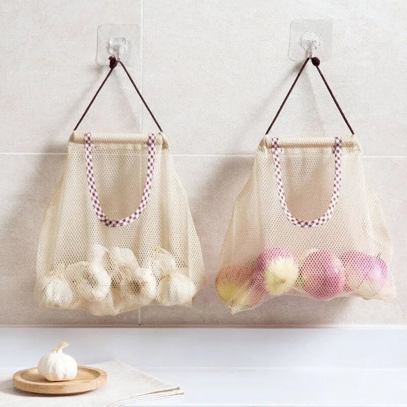 Sacola de Malha Reutilizável para Compras e Armazenamento - Eco-Friendly