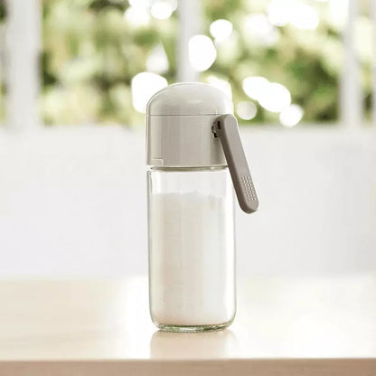 Saleiro Porta Sal e Temperos com Medidor - Utensílio de Cozinha Prático