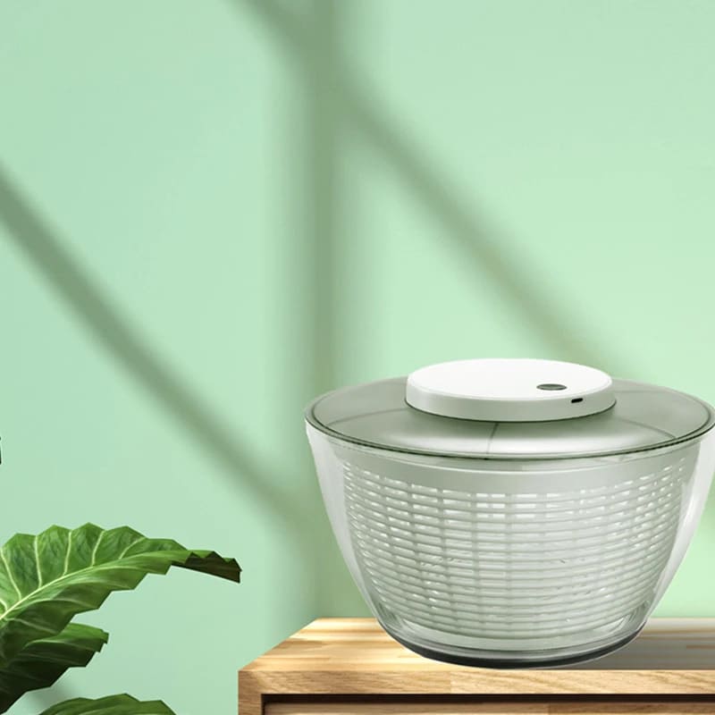 Secador de Salada Elétrico Centrífugo para Folhas - Eficiente e Prático